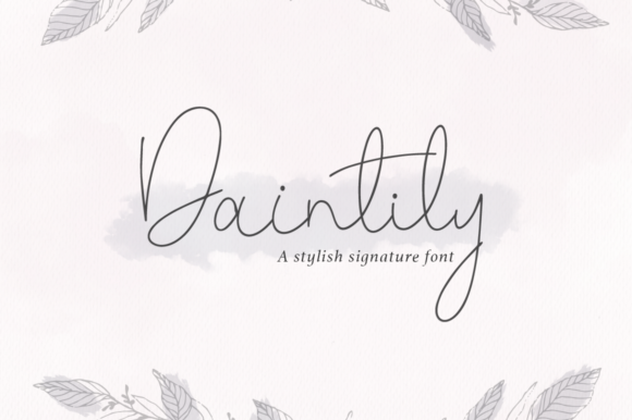 Daintily Font Poster 1