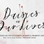 Daisies of Our Lives Font Poster 1