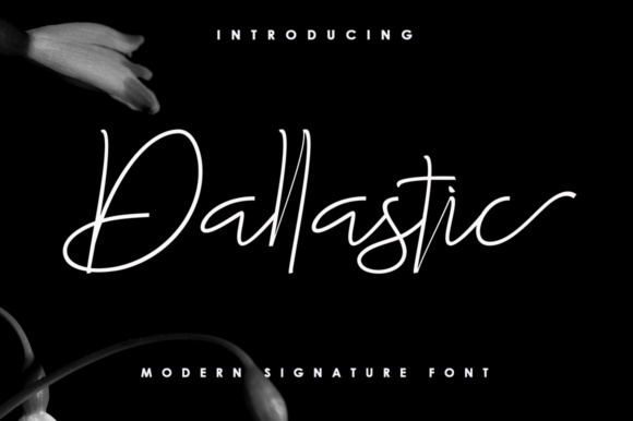 Dallastic Script Font Poster 1