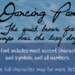 Dancing Pam Font Poster 1