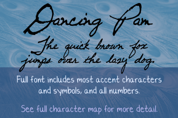 Dancing Pam Font Poster 1