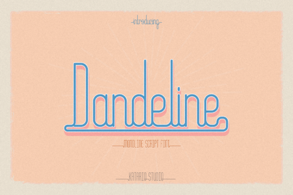 Dandeline Font Poster 1