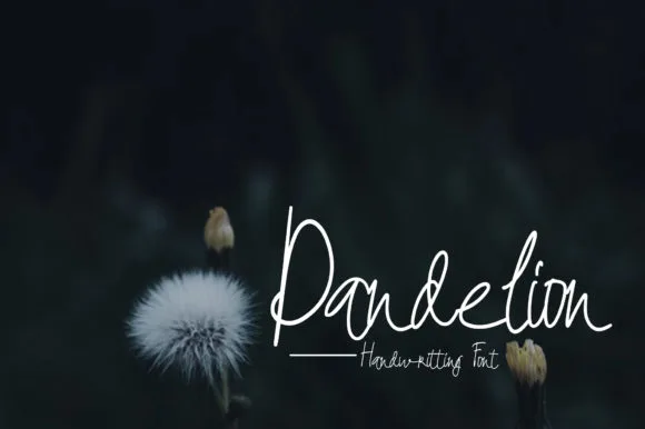 Dandelion Font Dandelion Font Poster 1