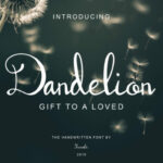 Dandelion Script Font Poster 1