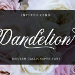 Dandelion Script Font Poster 1