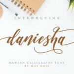 Daniesha Font Poster 1