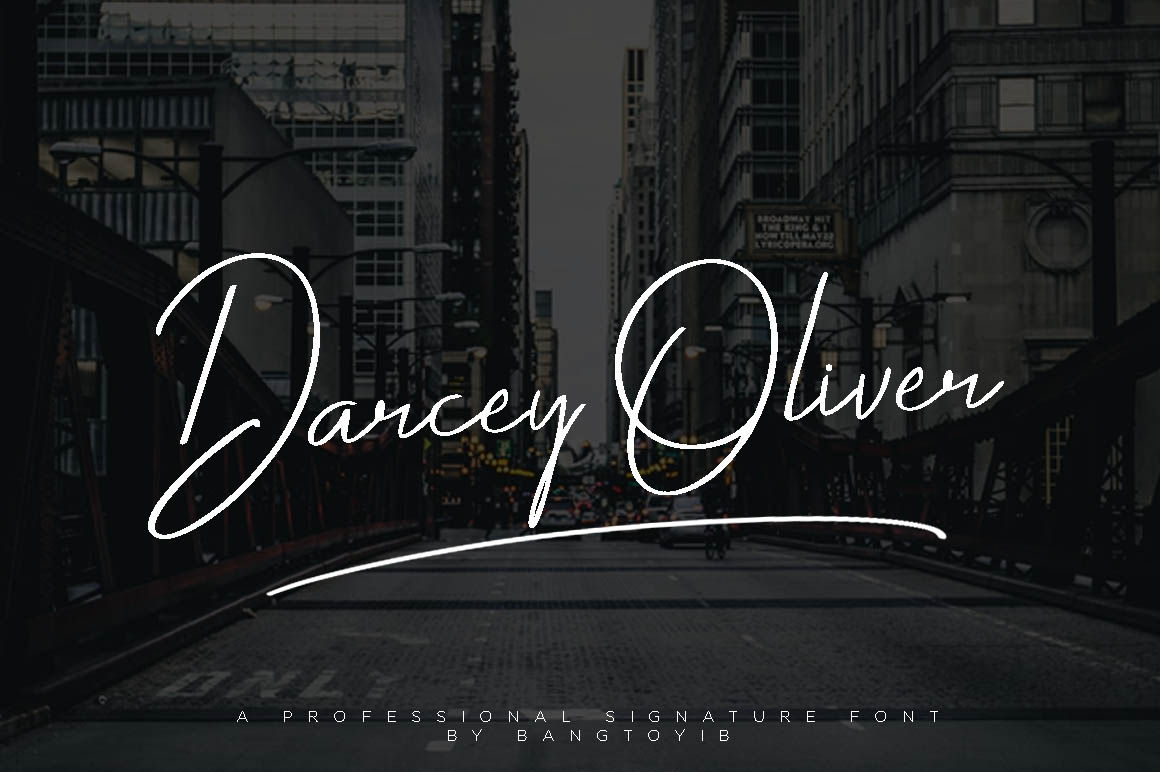 Darcey Oliver Font Poster 1