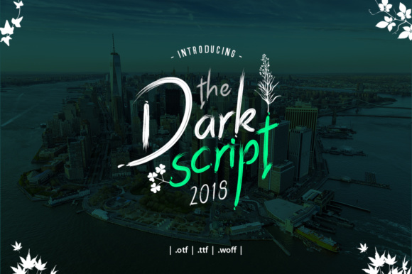 Dark Script Font Poster 1