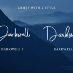 Darkwell Family Font Poster 2