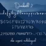 Darkwell Family Font Poster 11