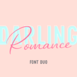 Darling Romance Duo Font Poster 1