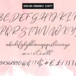 Darling Romance Duo Font Poster 11