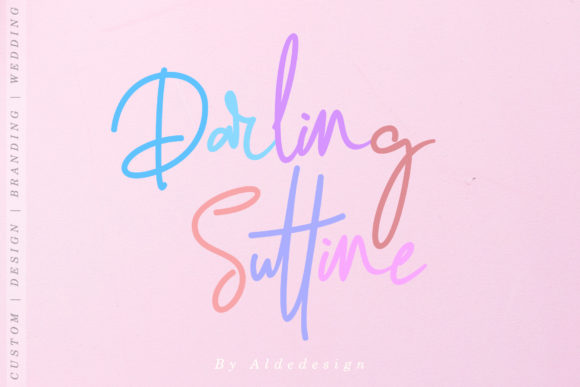 Darling Suttine Font Poster 1