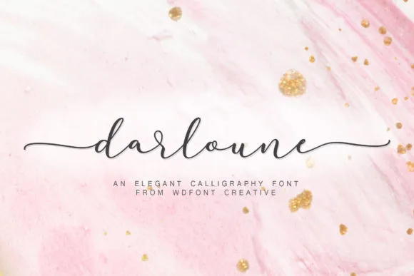 Darloune Font Darloune Font Poster 1