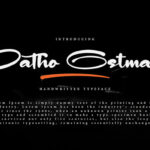 Datho Ostma Font Poster 1