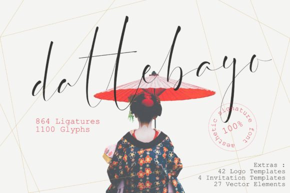 Dattebayo Font Poster 1