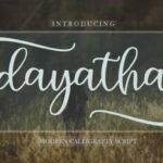 Dayatha Font Poster 1