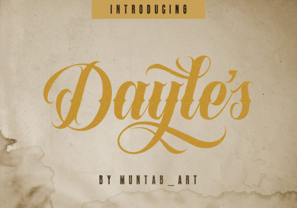 Dayles Font Poster 1