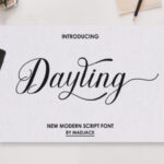 Dayling Script Font Poster 1