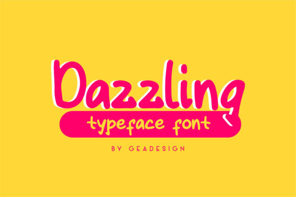 Dazzling Font Poster 1