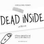 Dead Inside Font Poster 1