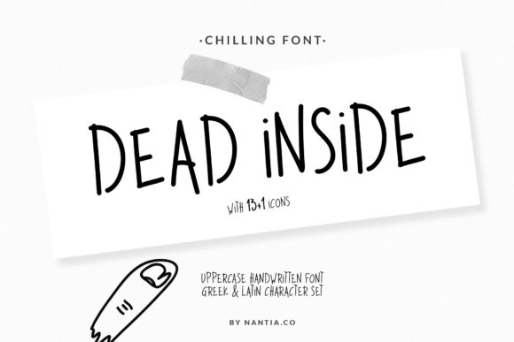 Dead Inside Font Poster 1