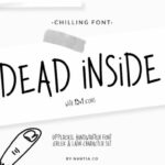 Dead Inside Font Poster 8