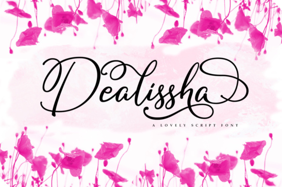 Dealissha Script Font Poster 1