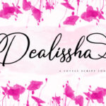 Dealissha Script Font Poster 8