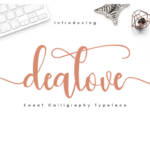 Dealove Script Font Poster 1