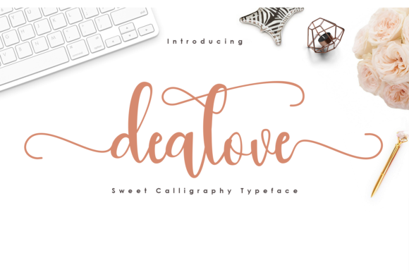 Dealove Script Font Poster 1