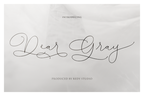 Dear Gray Font Poster 1