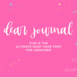 Dear Journal Font Poster 1