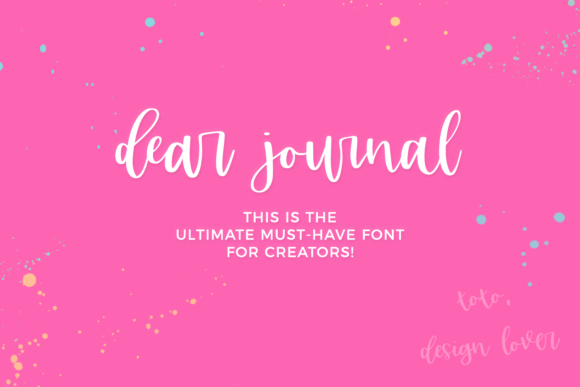 Dear Journal Font