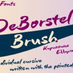 DeBorstel Brush Pro Font Poster 1