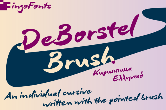 DeBorstel Brush Pro Font DeBorstel Brush Pro Font Poster 1
