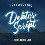 Debtos Script Font Poster 1
