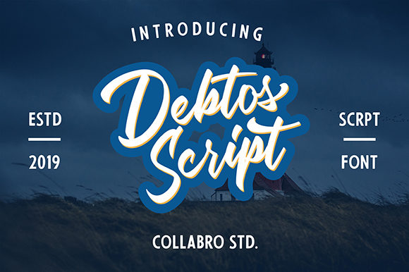 Debtos Script Font Poster 1