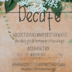 Decafe Font Poster 2