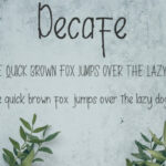 Decafe Font Poster 5