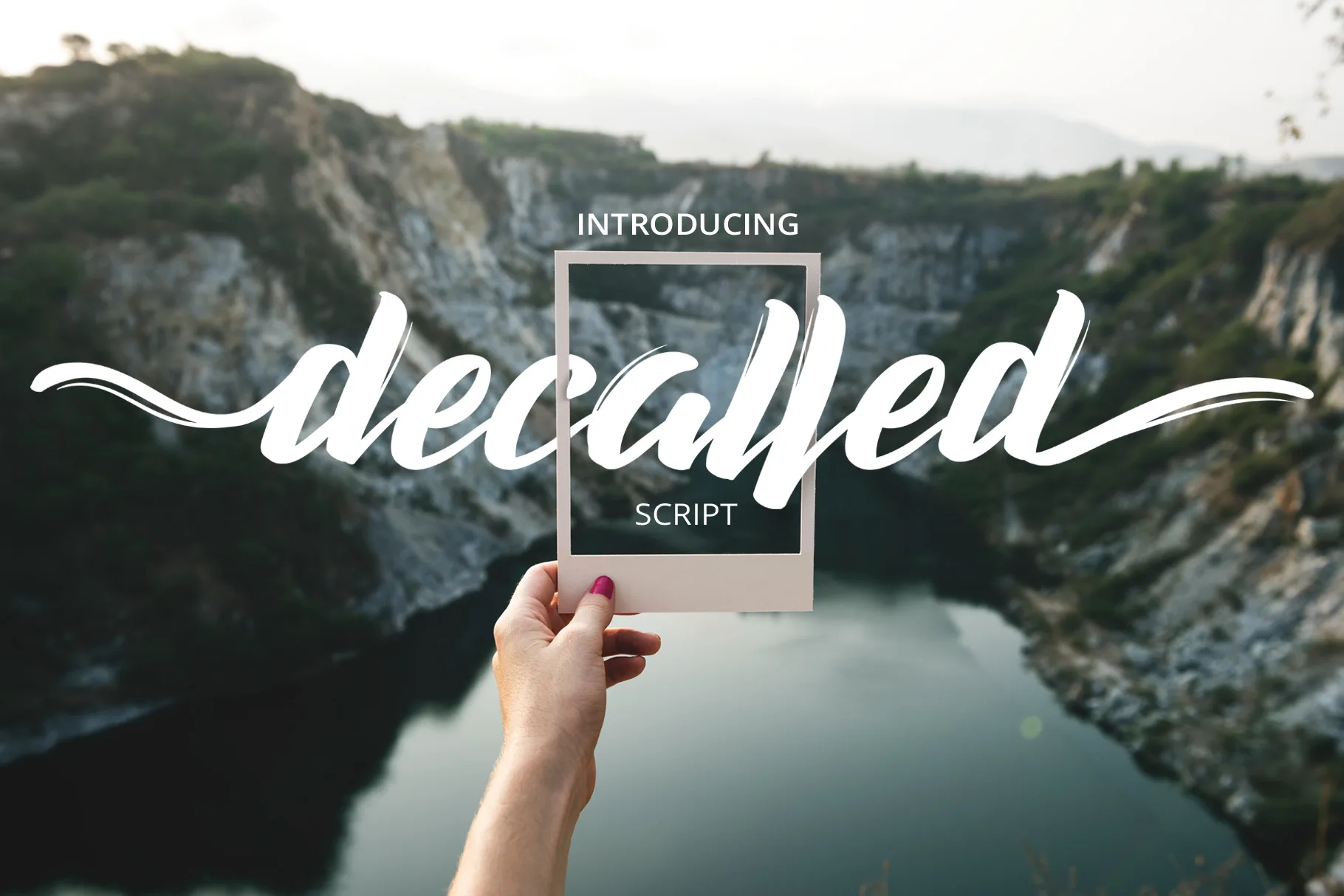 Decalled Script Font Decalled Script Font Poster 1