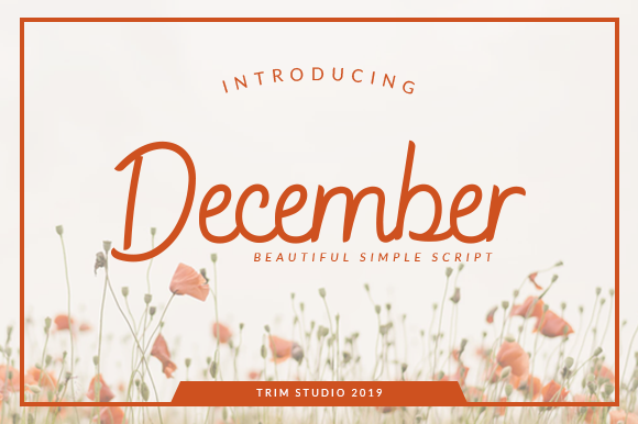December Font December Font Poster 1