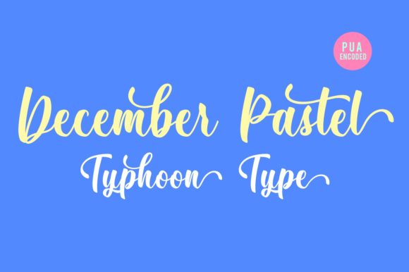 December Pastel Font Poster 1