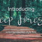 Deep Forest Font Poster 1