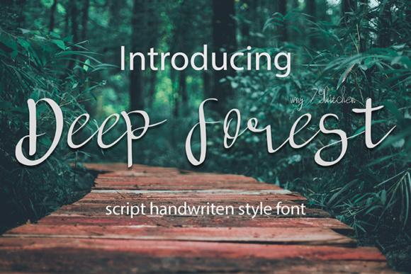 Deep Forest Font Poster 1