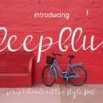 Deepblue Font Poster 1