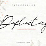 Deflecting Font Poster 1