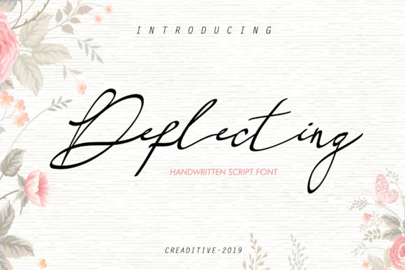 Deflecting Font Poster 1