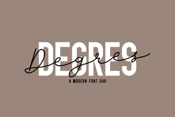 Degres Duo Font Poster 1