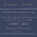 Degres Script Font Poster 4